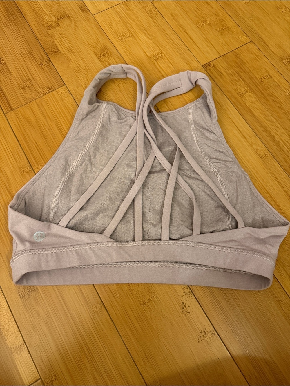 lululemon athletica High-Neck Sports Bra in Pale Lavender - Picture 2 of 3